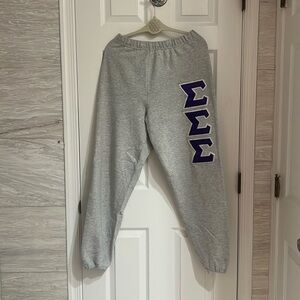 Tri Sigma Sorority Sweatpants. Jerzees Brand. Size Small.
